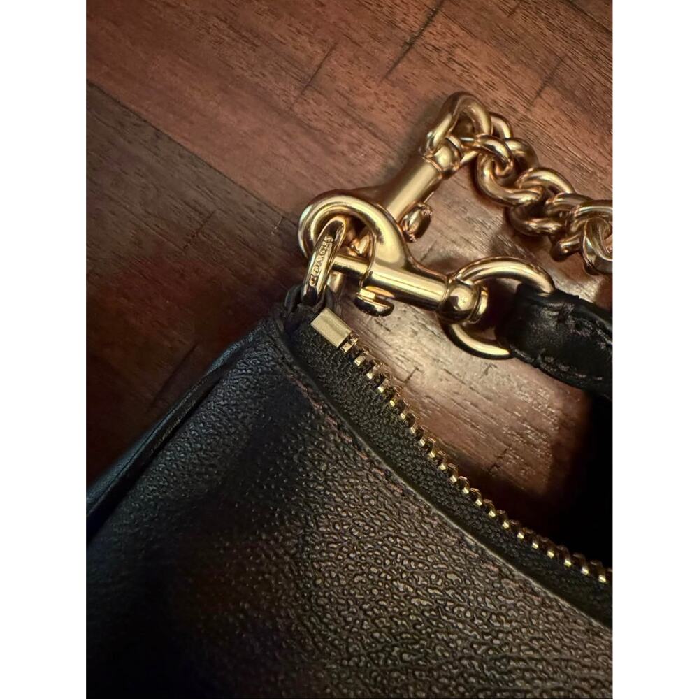 Coach Teri Shoulder Bag in Signature Canvas – Brown/Black Crossbody - Picture 7 of 10
